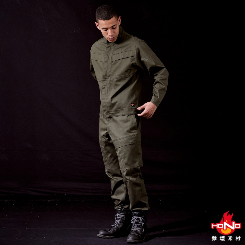 4404難燃カーゴ(防炎防護服) - HOOH VILEA 作業着と電動ファン付き快適