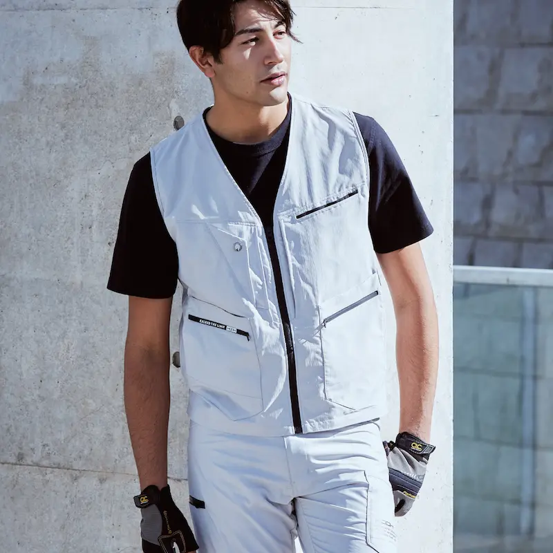 6709ユーティリティベスト - HOOH VILEA 作業着と電動ファン付き快適