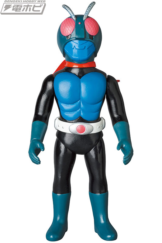 東映レトロソフビコレクション」に原作版 仮面ライダーがマスク取れ