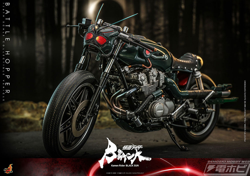 同スケールの「仮面ライダーBLACK SUN」が搭乗可能！質感やディテール
