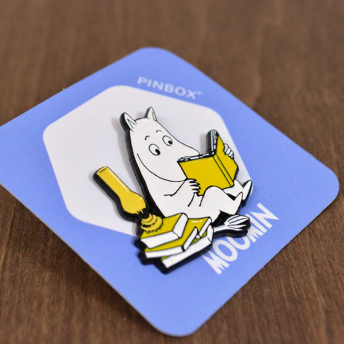 Moomin ムーミン PINBOX ピンボックス ピンバッジ ( 本を読むムーミン