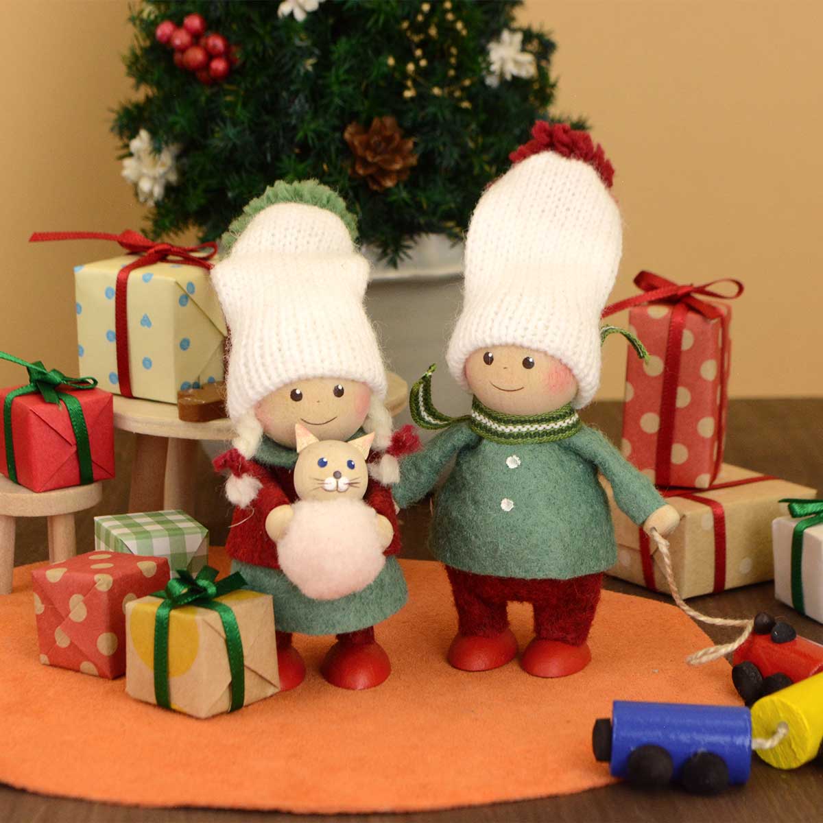 NORDIKA nisse ノルディカ ニッセ クリスマス 木製人形 ( 電車の