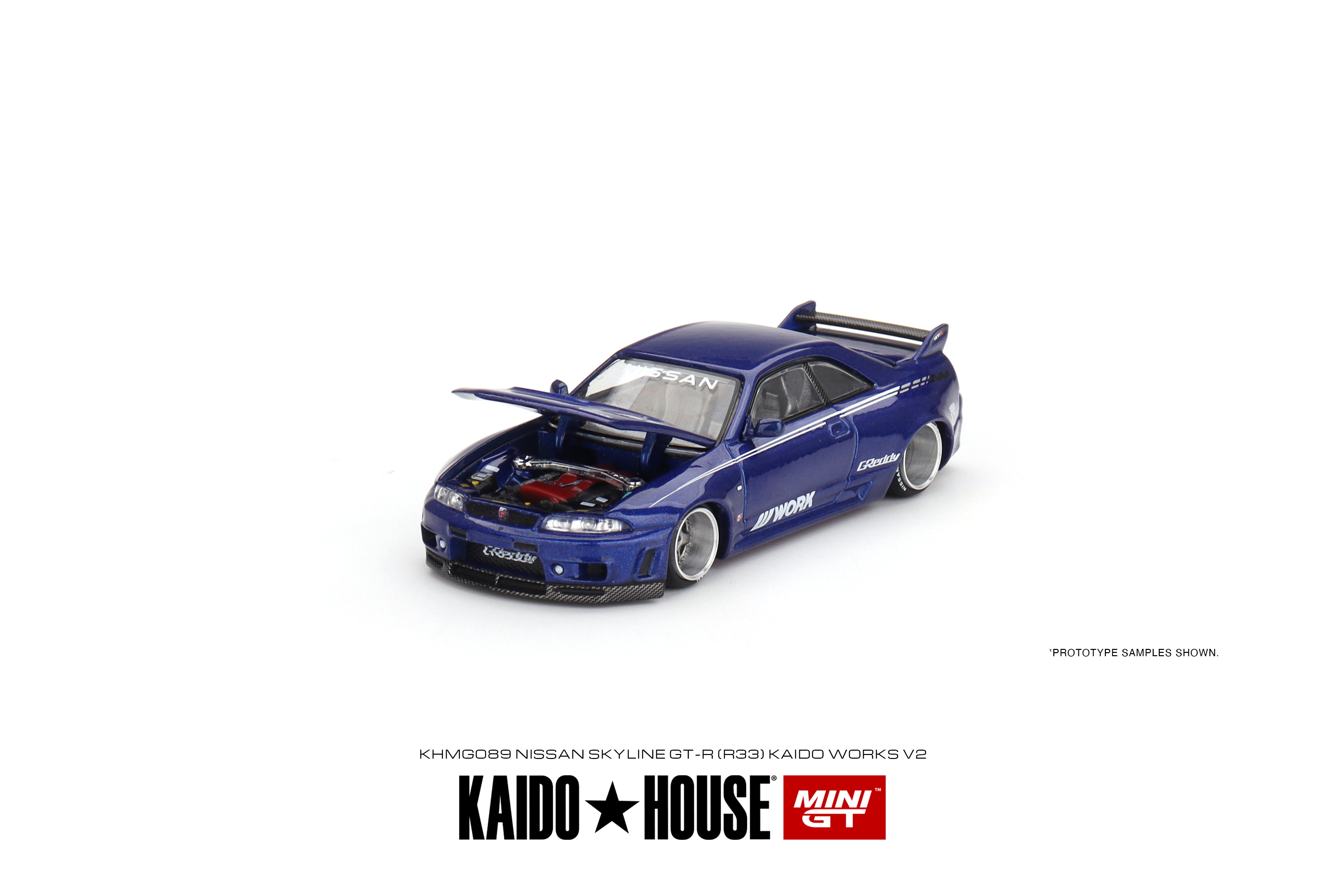 Kaido House + Mini GT 1:64 Nissan Skyline GT-R (R33) Kaido Works
