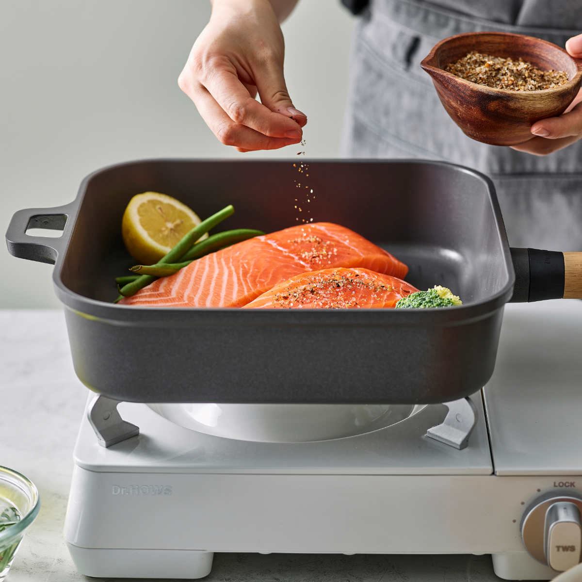 グリルパン 26cm 四角フライパン 深型 IH対応 BOSQUE ドクターハウス