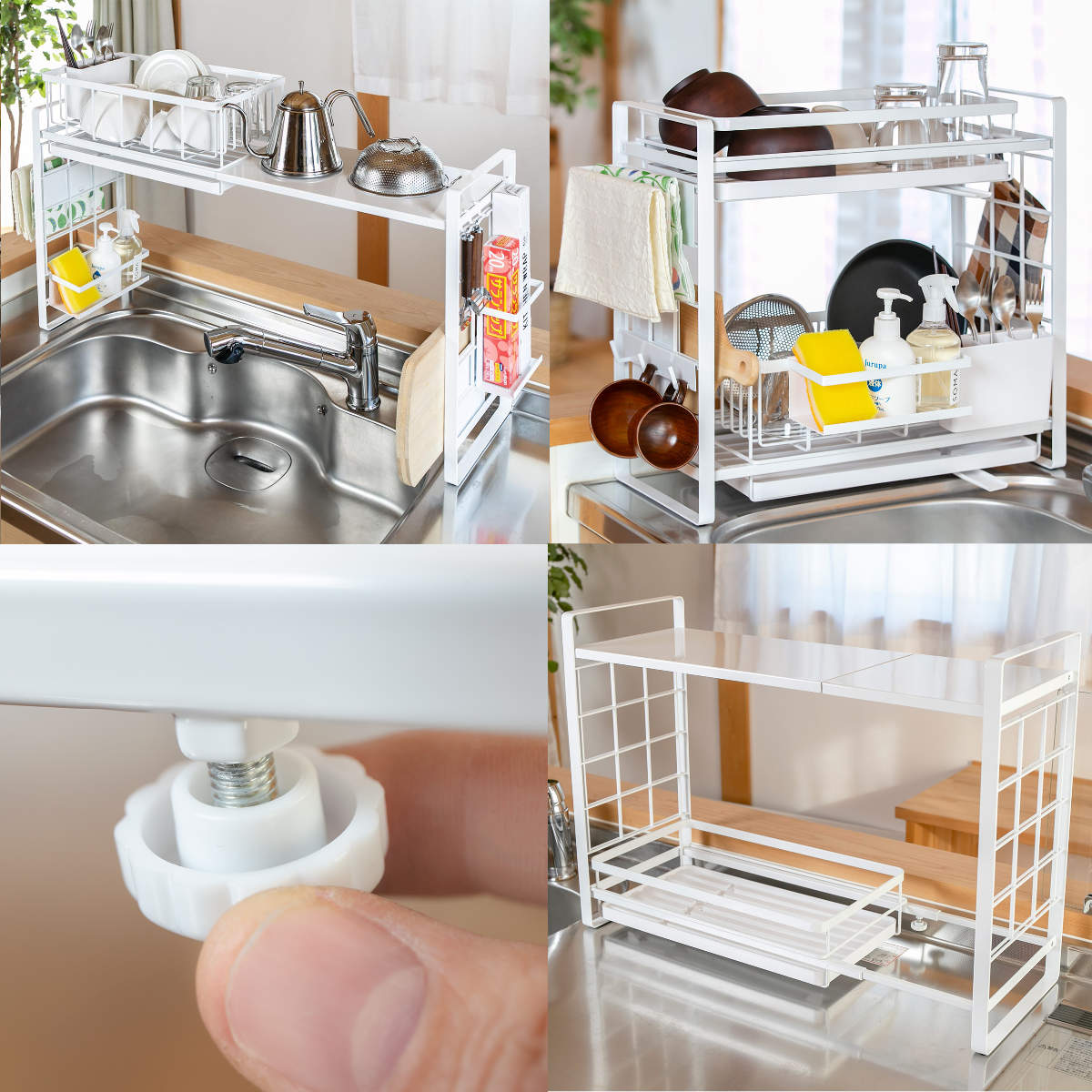 山崎実業 tower シンク上伸縮システムラック用 伸縮バー タワー – ハウジー