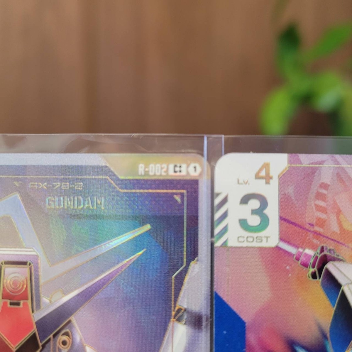 Gundam Card Game Gundam GD01-001 LR++ & Resource R-002 C++ set