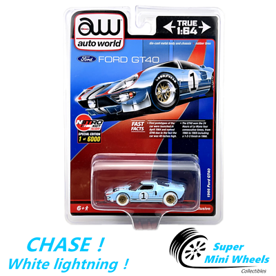 CHASE ! Auto World 1:64 - 1966 Ford GT40 #1 (Gulf Blue) NITRO GTX