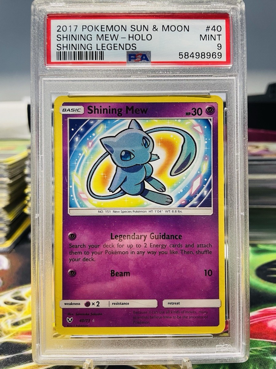 PSA 9 Pokemon Shining Mew 40/73 Shining Legends Ultra Rare Holo | eBay