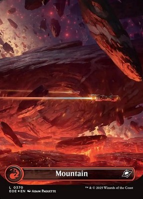 Mountain L Full Art Land Galaxy Foil #370 | EOE Edge of Eternities