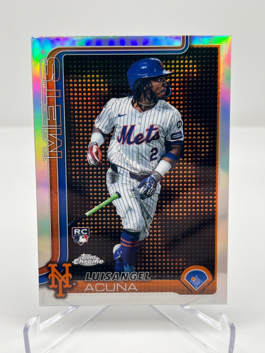 2025 TOPPS CHROME LUISANGEL ACUNA RC LIGHTBOARD SP NO. 56 NEW YORK