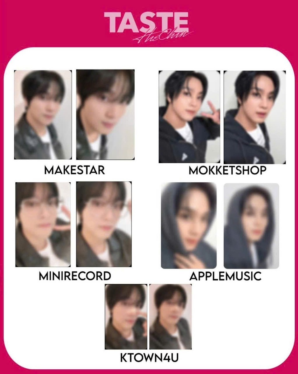 NCT LEE HAECHAN The 1st Album 'TASTE' SOLO ALBUM OFFICIAL LUCKY