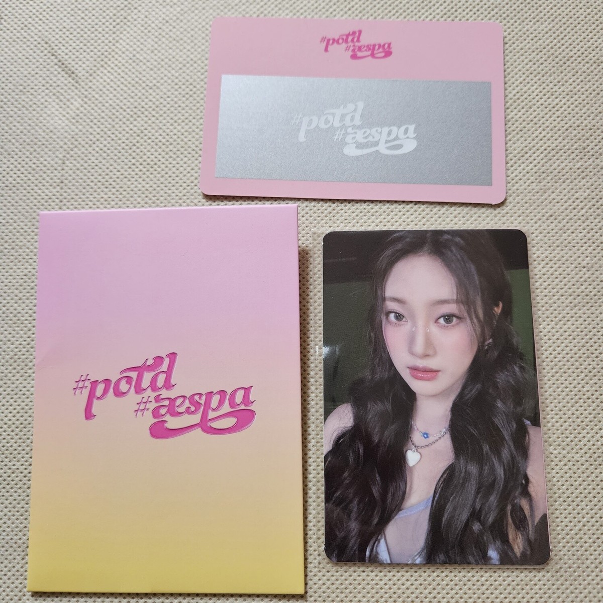 AESPA #POTD #aespa EXHIBITION MD IN SEOUL OFFICIAL SCRATCH CARD+