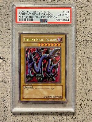 Yu-Gi-Oh! Serpent Night Dragon MRL-103 1st Edition PSA 10 Mint