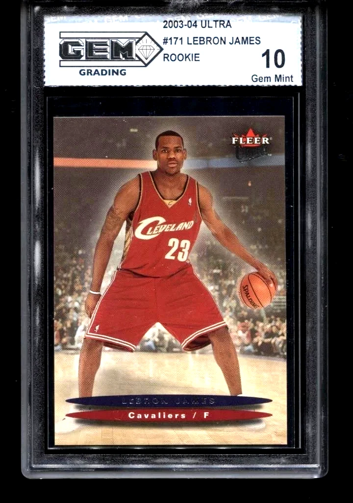 Fleer LeBron James 10 Graded Basketball Sports Trading Cards