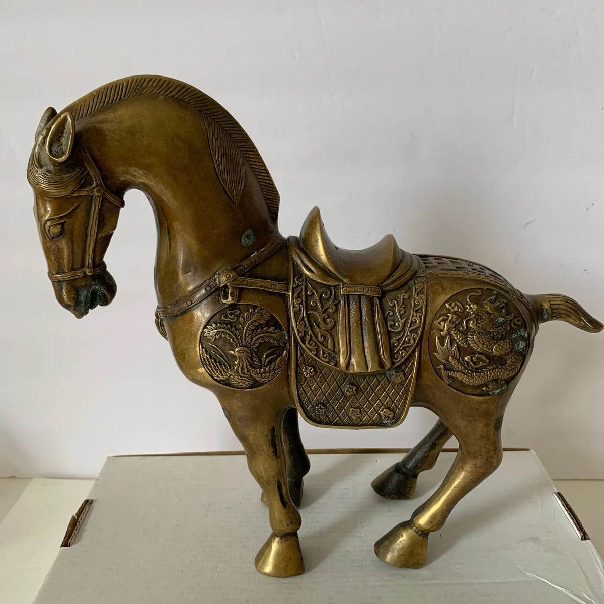 马铜古董原创中国风雕像、雕像| eBay