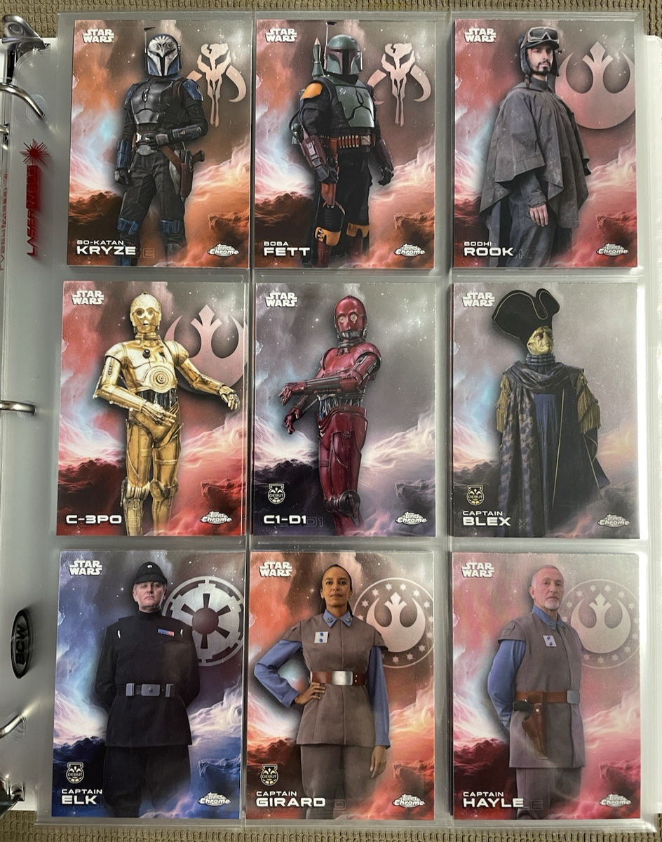 2025 Topps Star Wars Chrome Complete Set 1-200 Complete with
