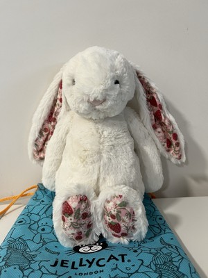 Jellycat Blossom Cream Bunny Berry Medium - NWT and bag | eBay