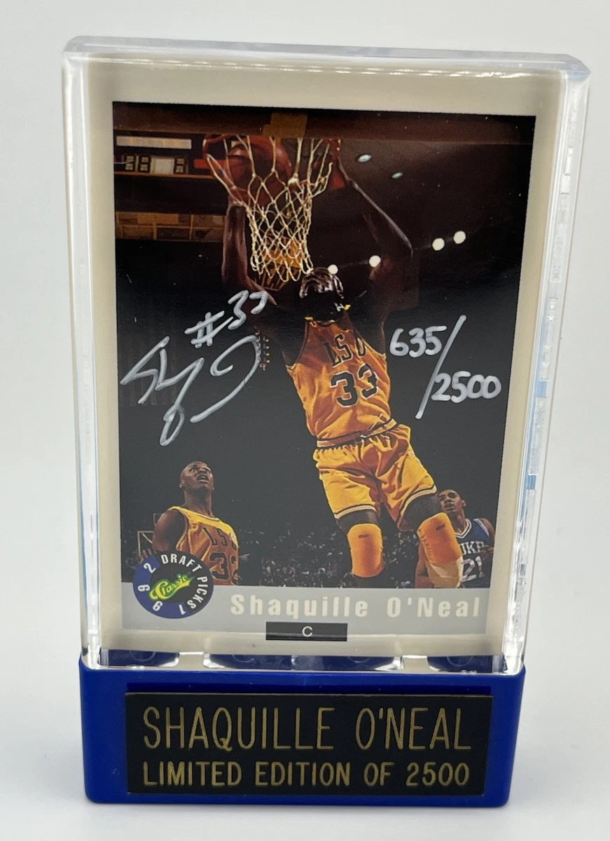 Shaquille O'Neal Basketball Autographed Sports Trading Cards for