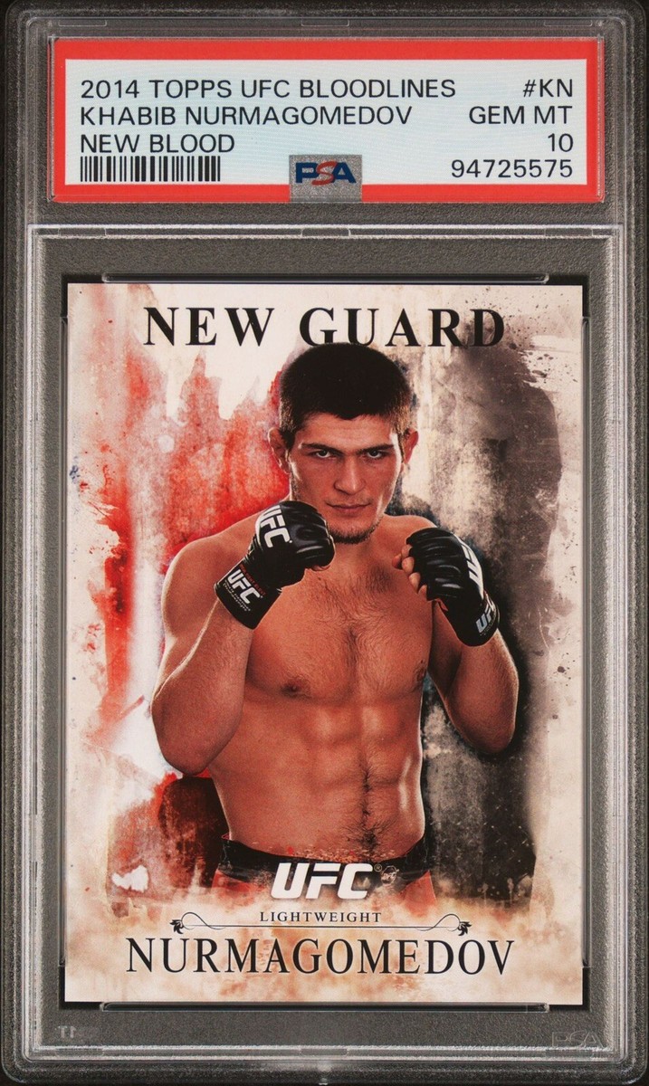 2014 Topps UFC Bloodlines Khabib Nurmagomedov New Blood #NB-KN PSA