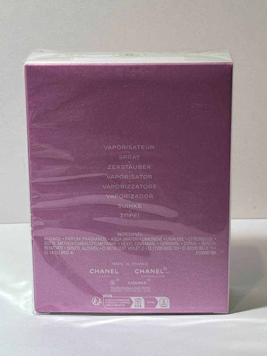 Chanel Chance EAU SPLENDIDE Eau de Parfum 3.4 Oz 100 mL SPRAY NEW