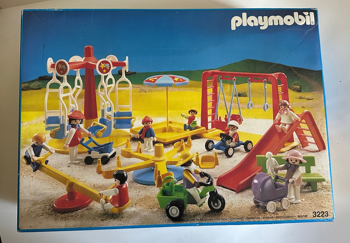 VINTAGE PLAYMOBIL SET 3223 PLAYGROUND SET IN OPEN BOX RETIRED | eBay