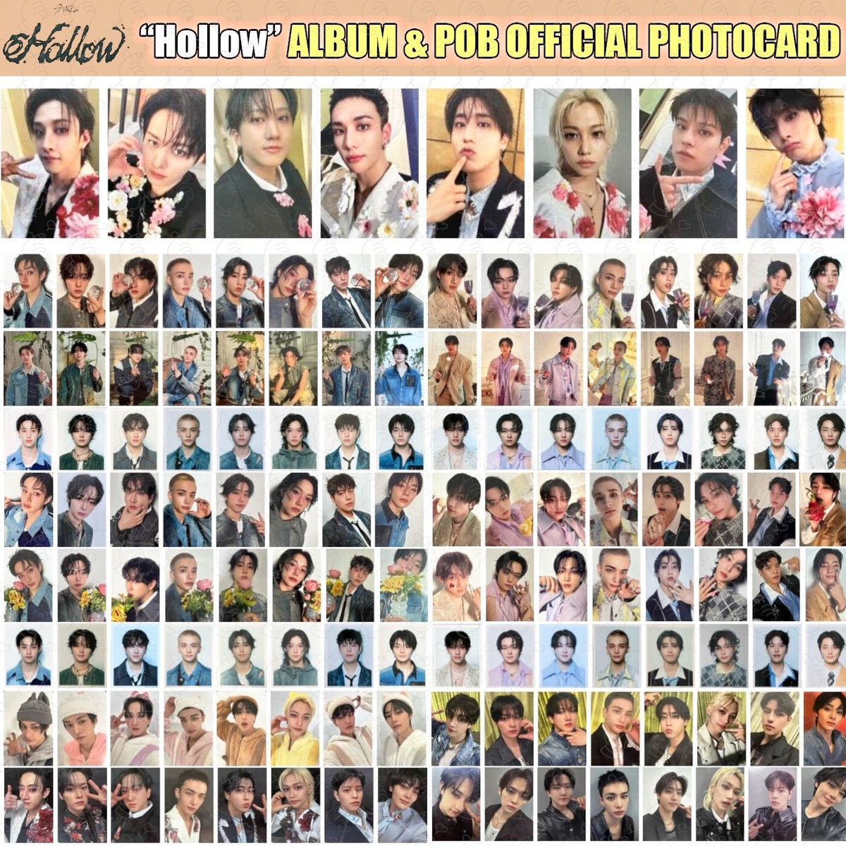 STRAY KIDS HOLLOW JAPAN ALBUM OFFICIAL PHOTOCARD SOLO POB LUCKY