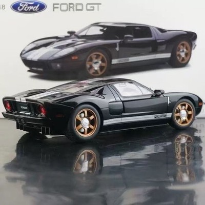 SUPER RARE* Autoart 1/18 2004 FORD GT Black with White Stripes | eBay