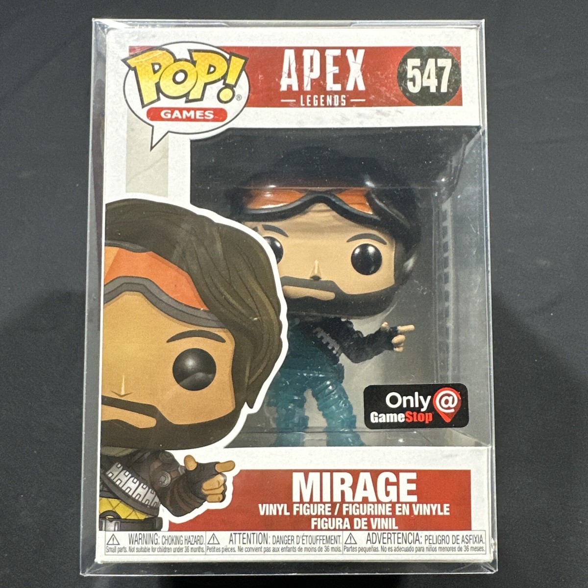 Funko POP MIRAGE #547 Vinyl Figure APEX Legends W/Protector