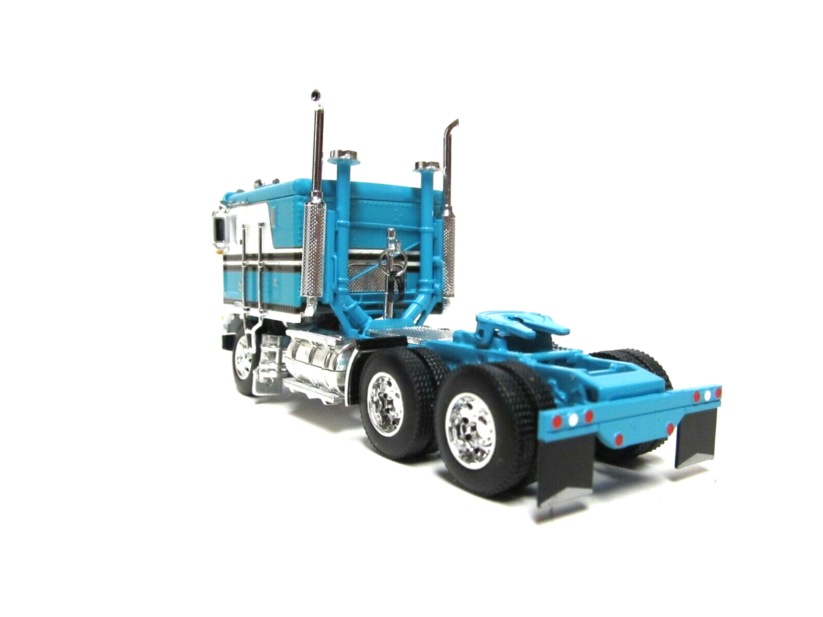 DCP / FIRST GEAR 1/64 SCALE KENWORTH K-100 FLAT TOP, TEAL & WHITE