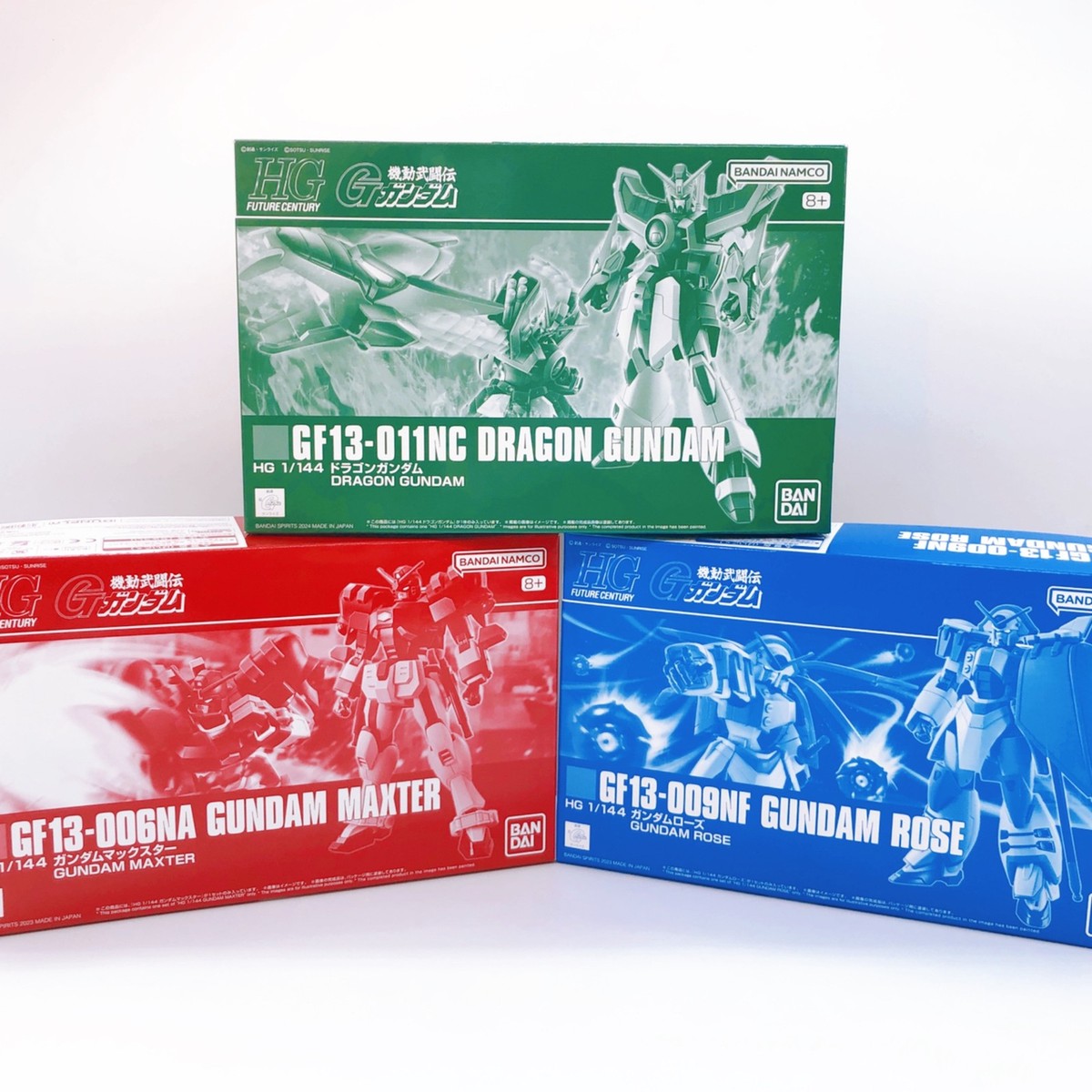 HG 1/144 Gundam Maxter & Gundam Rose & Dragon Gundam Set Kit