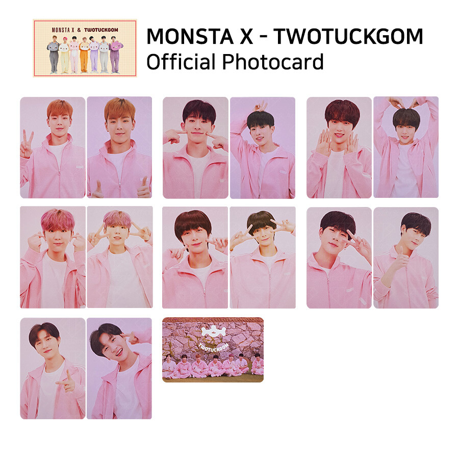 MONSTA X TWOTUCKGOM Official Photocard Shownu Minhyuk Kihyun Wonho