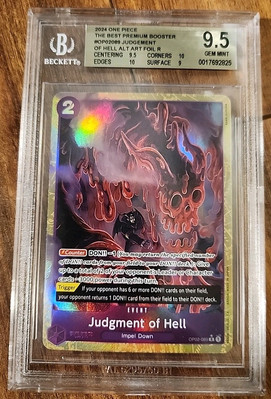 Judgment Of Hell OP02-089 Alt Art R BGS 9.5 (PSA 10) GEM 💎 Mint