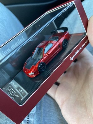 Ignition Model Honda-Acura Red Metallic NSX (NA1) 1:64 Diecast Car