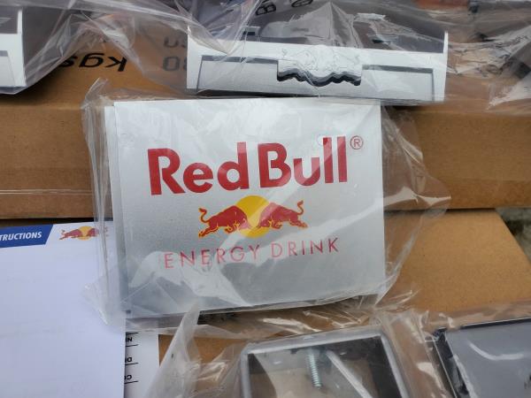 UNIQUE COOL RED BULL 4 PACK PARASITE RACK METAL DRINK SHELF