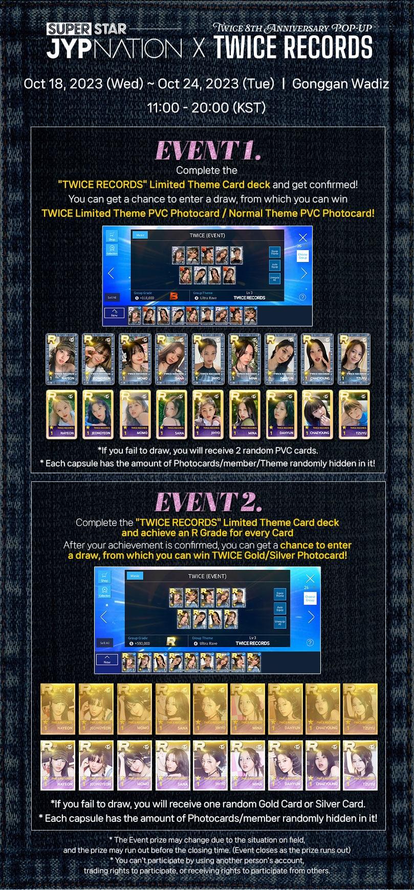 Twice Records Pop Up SSJYP Event : r/twice