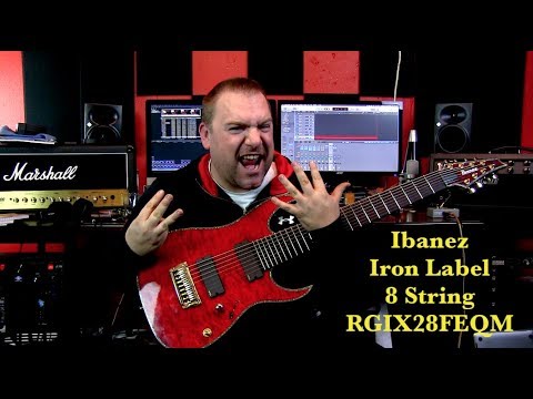 Ibanez RGIX28FEQM 8 String Iron Label - YouTube