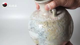 灰被花入 岡田裕 県指定無形文化財 萩焼 | 萩焼屋Hagiyakiya ネット