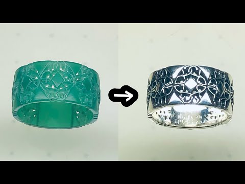 ロストワックスで作る リング ワックス原型が銀になるまで - YouTube