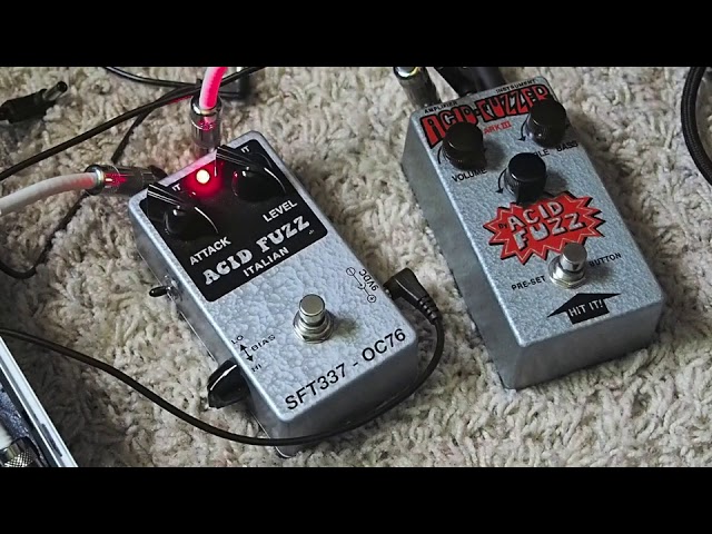 Acid Fuzz Acid Fuzzer MK III & Italian Fuzz SFT337 OC76 - YouTube