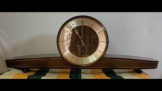 ユンハンス・ウエストミンスターチャイム・日の出型・置き時計・八日