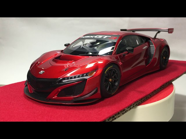 AUTOart 1/18 Honda Nsx Gt3 2018 Hyper Red - YouTube