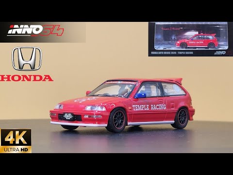 INNO MODEL 1/64 HONDA CIVIC EF9 TEMPLE RACING OSAKA AUTO MESSE