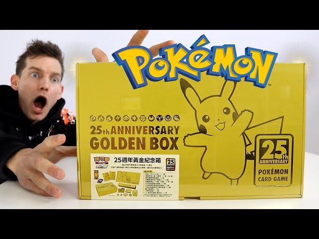 NEW* THE GOLDEN POKÉMON 25TH ANNIVERSARY BOX - YouTube