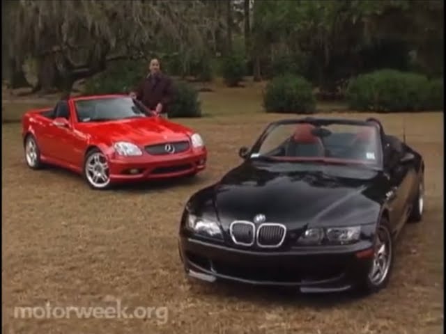 Motorweek 2002 BMW Z3 M Roadster vs Mercedes-Benz SLK32 AMG