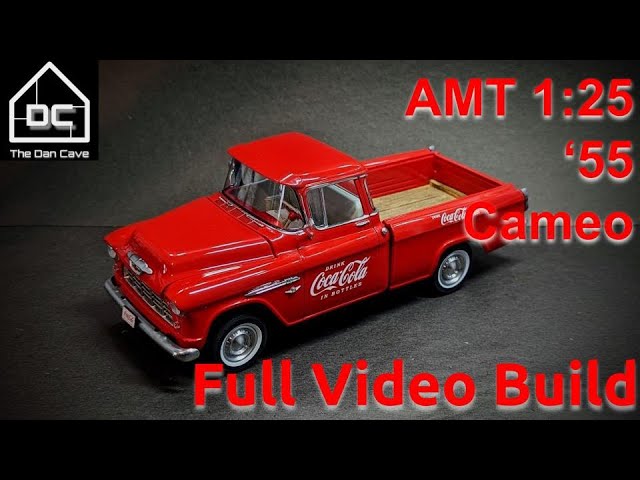 AMT 1:25 1955 Chevy Cameo Pickup Coca Cola - Full Video Build