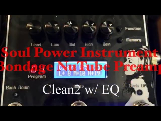 SPI Soul Power Instruments Bondage Nutube Preamp - YouTube