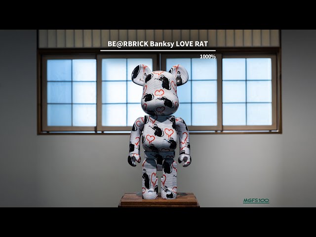 베어브릭 뱅크시 러브렛 BEARBRICK Banksy LOVE RAT 1000% - YouTube