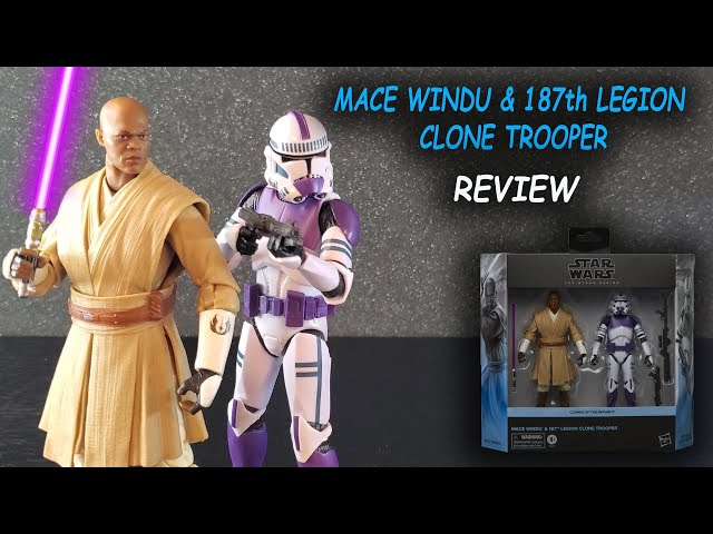 Mace Windu & 187th Legion Clone Trooper (Star Wars Black Series