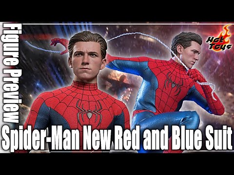 HotToys Spider-Man New Red and Blue Suit Preview - YouTube