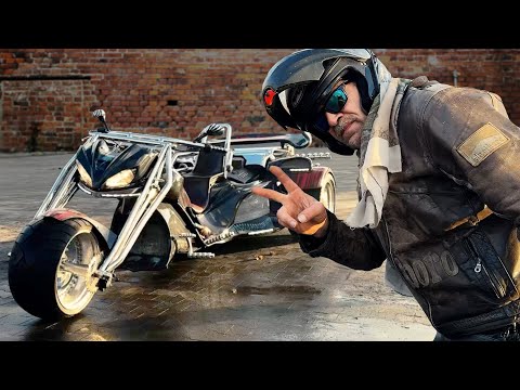 Kaszpir Trike V8 Gray Reaper II extreme ride - YouTube